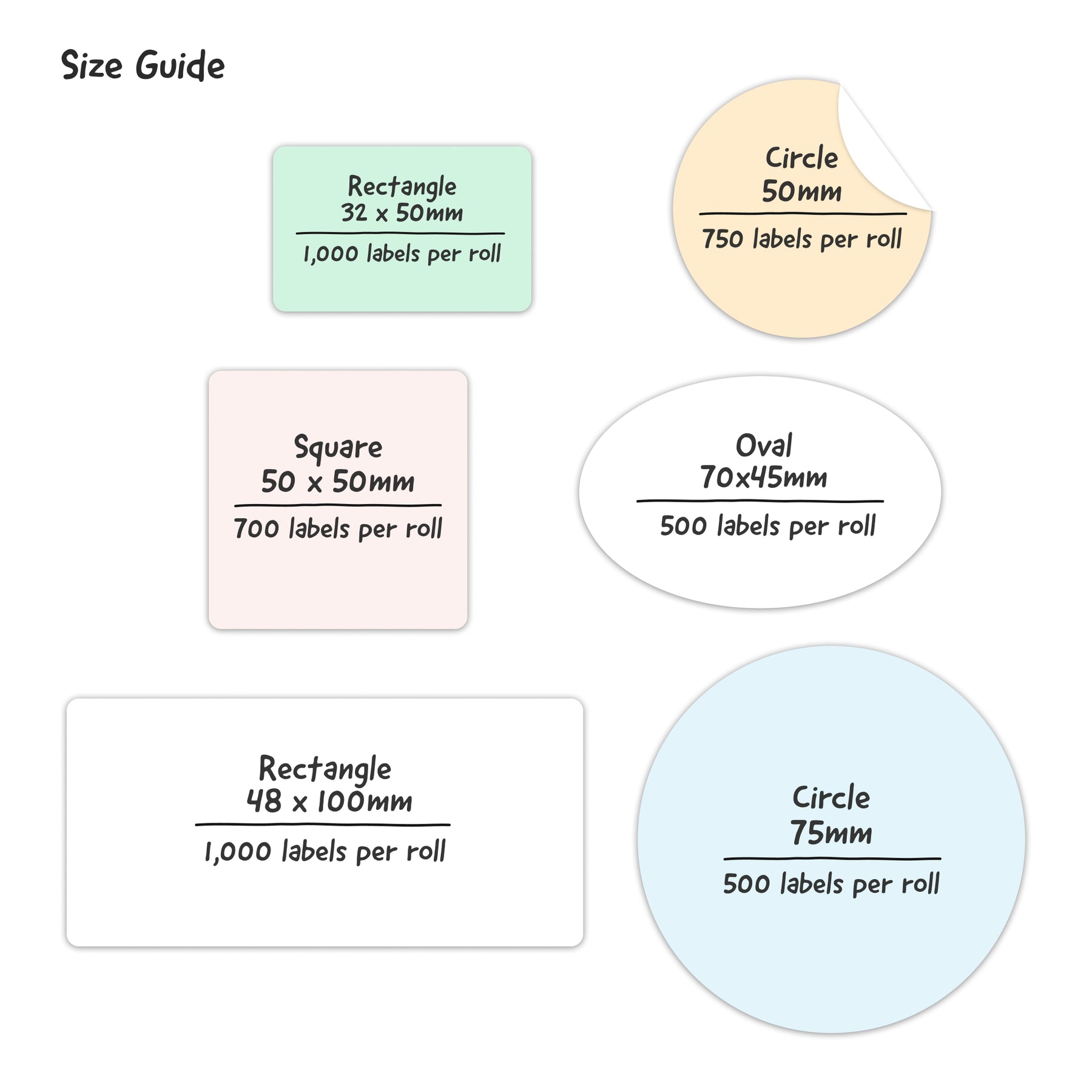 Customisable Lables Custom Printed Labels | Customisable Labels | HeapsGood