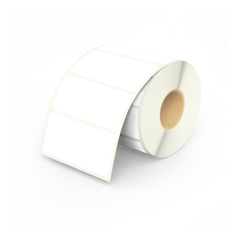 HeapsGood DIY Round Ecolabels. Print on Compostable Stickers. Rectangle White Labels.