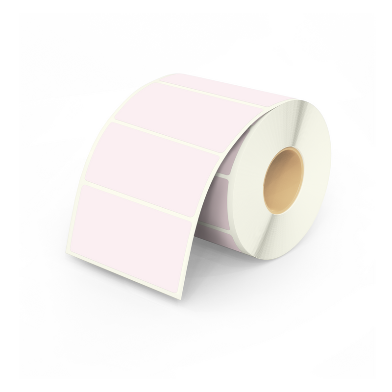 HeapsGood DIY Round Ecolabels. Print on Compostable Stickers. Rectangle Pink Labels.