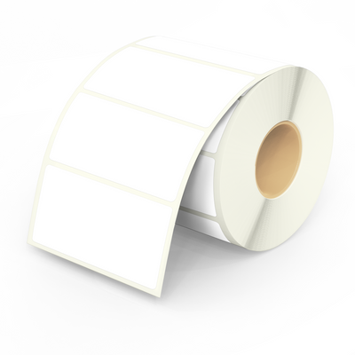 HeapsGood DIY Round Ecolabels. Print on Compostable Stickers. Rectangle White Labels.