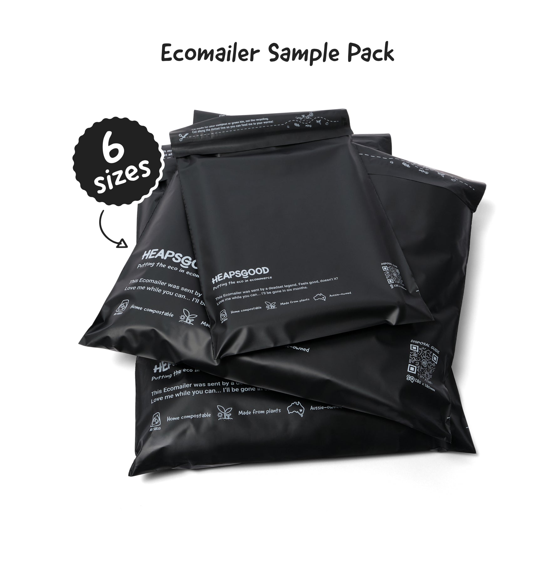 Packaging Sample Pack | Sample Mailers | HeapsGood