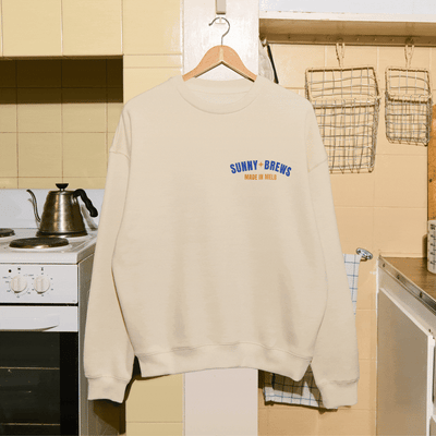 Custom Branded Merch Sweatshirt. Merch For Businesses. Crew Neck Sweater. Custom Printed Jumper.