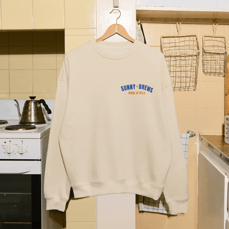 Custom Branded Merch Sweatshirt. Merch For Businesses. Crew Neck Sweater. Custom Printed Jumper.