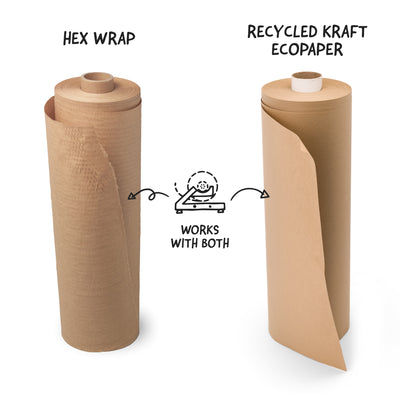 Hex Roller compatible with Hex Wrap and Recycled Kraft Ecopaper